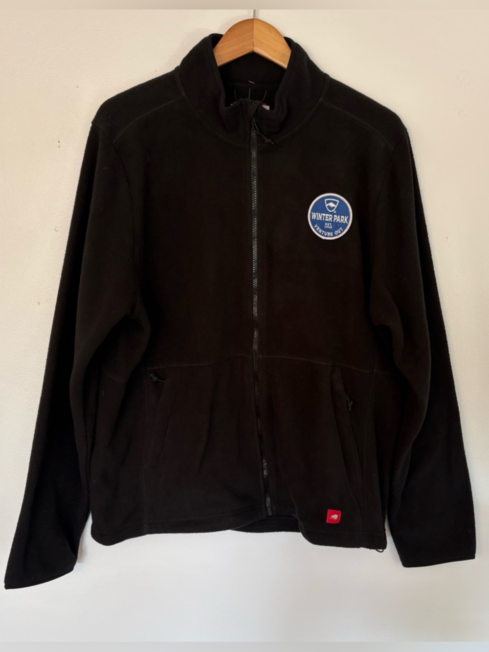 Winter Park Black Full-Zip Fleece Jacket. NWT